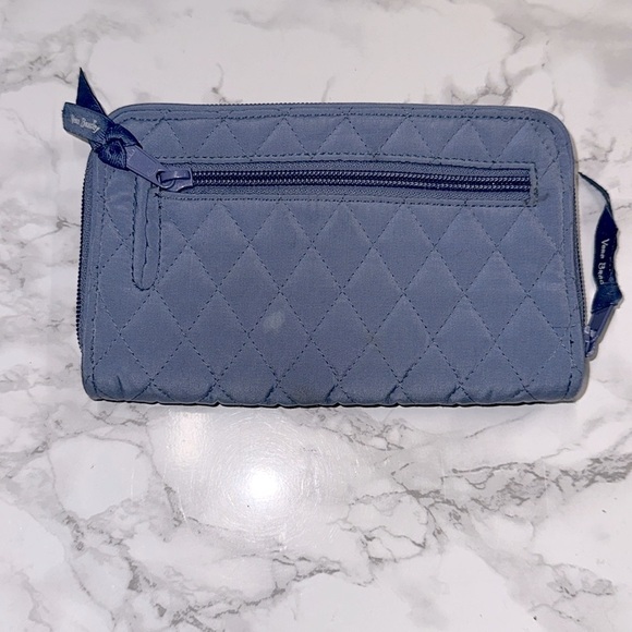 Vera Bradley Quilted Blue Wallet - Picture 2 of 8